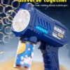Fully Automatic Bubble Gun Rocket Bubbles Machine Automatic Blower with Bubble Liquid Toy for Kids Beach Outdoor Bubble Gifts - Image 13