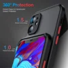 Shockproof Armor Matte Case For iPhone 16 15 14 Plus 13 11 12 Pro Max Luxury Silicone Bumper Clear Hard PC Back Cover Capa - Image 18