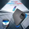Shockproof Armor Matte Case For iPhone 16 15 14 Plus 13 11 12 Pro Max Luxury Silicone Bumper Clear Hard PC Back Cover Capa - Image 19